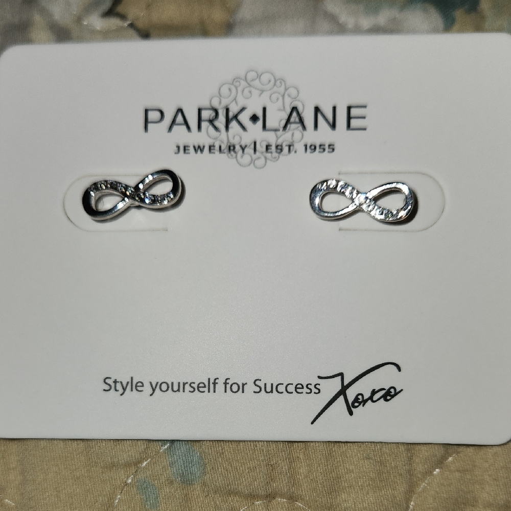 Park Lane Silver Infinity Studs